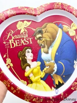 Assiette Et Assiette Creuse La Belle Et La Bête Disney Store Exclusive Coeur Rouge -Poupées Soldes assiettes plastique coeur la belle et la bete disney store rouge 3