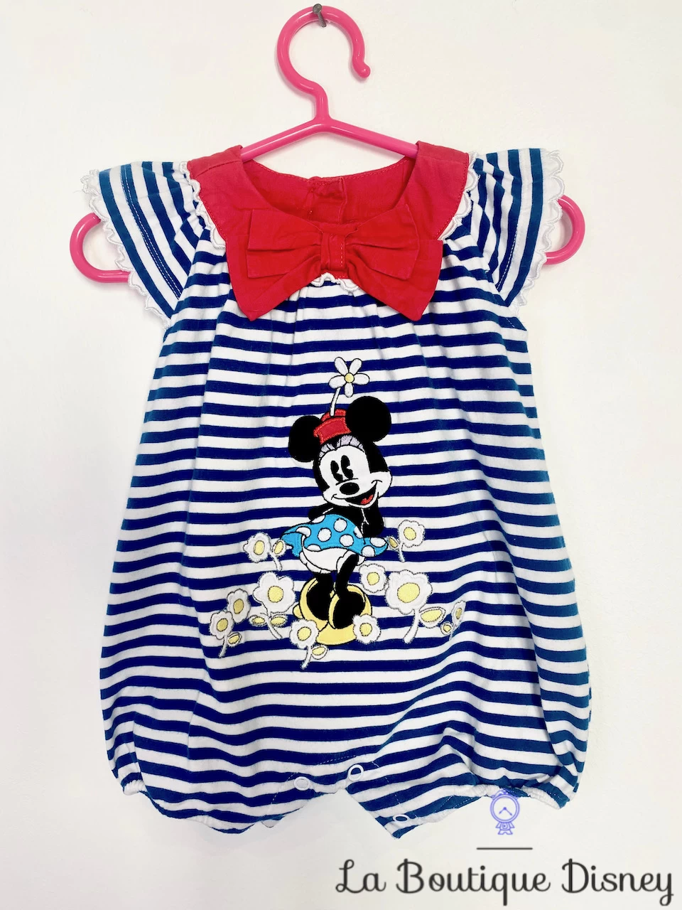 Body Combinaison Minnie Mouse Disney Store Taille 3-6 Mois Rayures Marin Fleurs 3 Body Combinaison Minnie Mouse Disney Store Taille 3-6 Mois Rayures Marin Fleurs