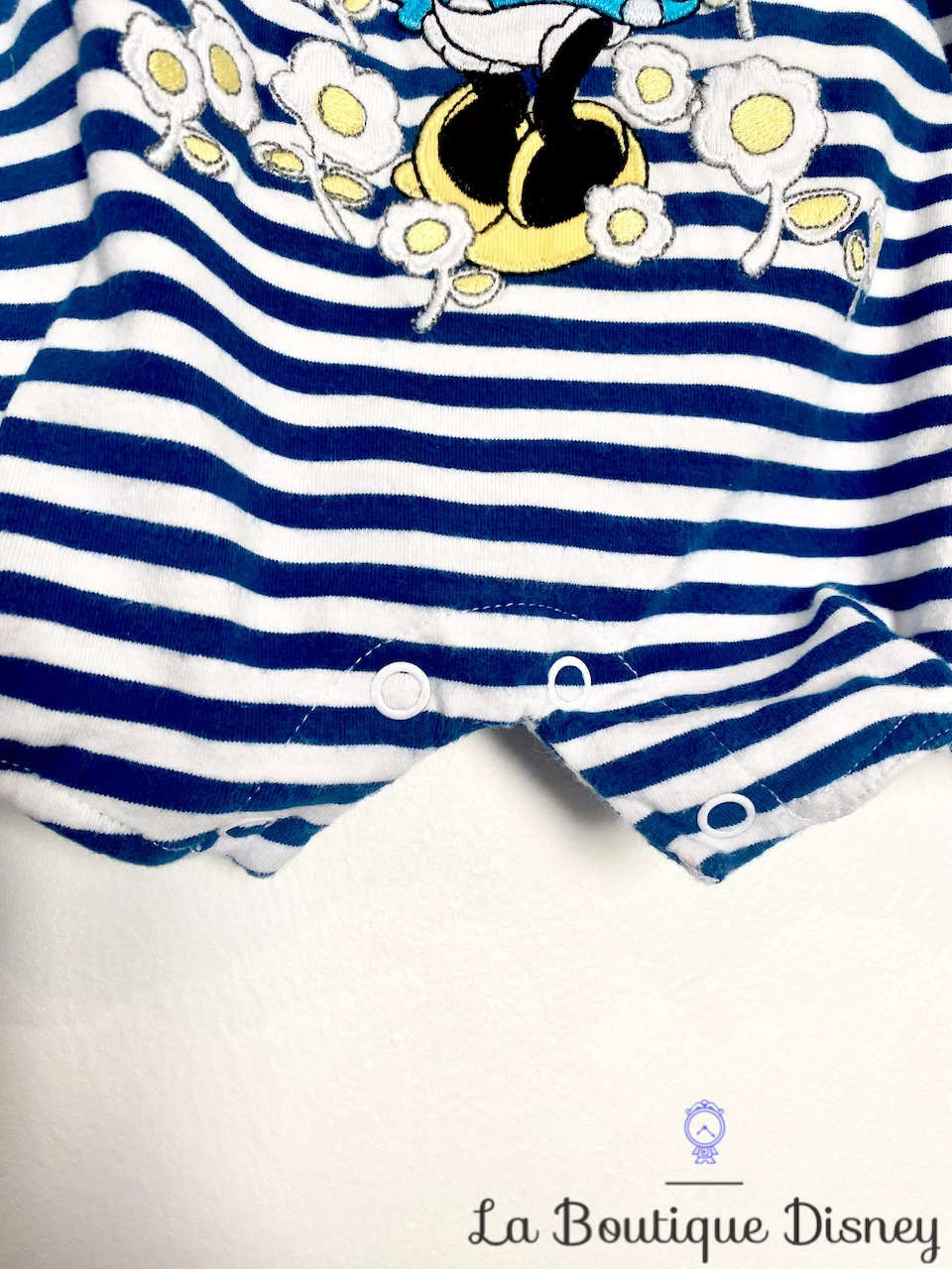 Body Combinaison Minnie Mouse Disney Store Taille 3-6 Mois Rayures Marin Fleurs 5 Body Combinaison Minnie Mouse Disney Store Taille 3-6 Mois Rayures Marin Fleurs – Image 3