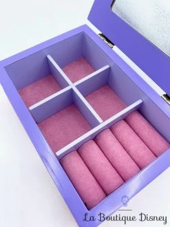 Boite à Bijoux Anna Elsa La Reine Des Neiges Disney Coffre Bois Violet -Poupées Soldes boite bijoux anna elsa la reine des neiges disney bois violet rose miroir 6