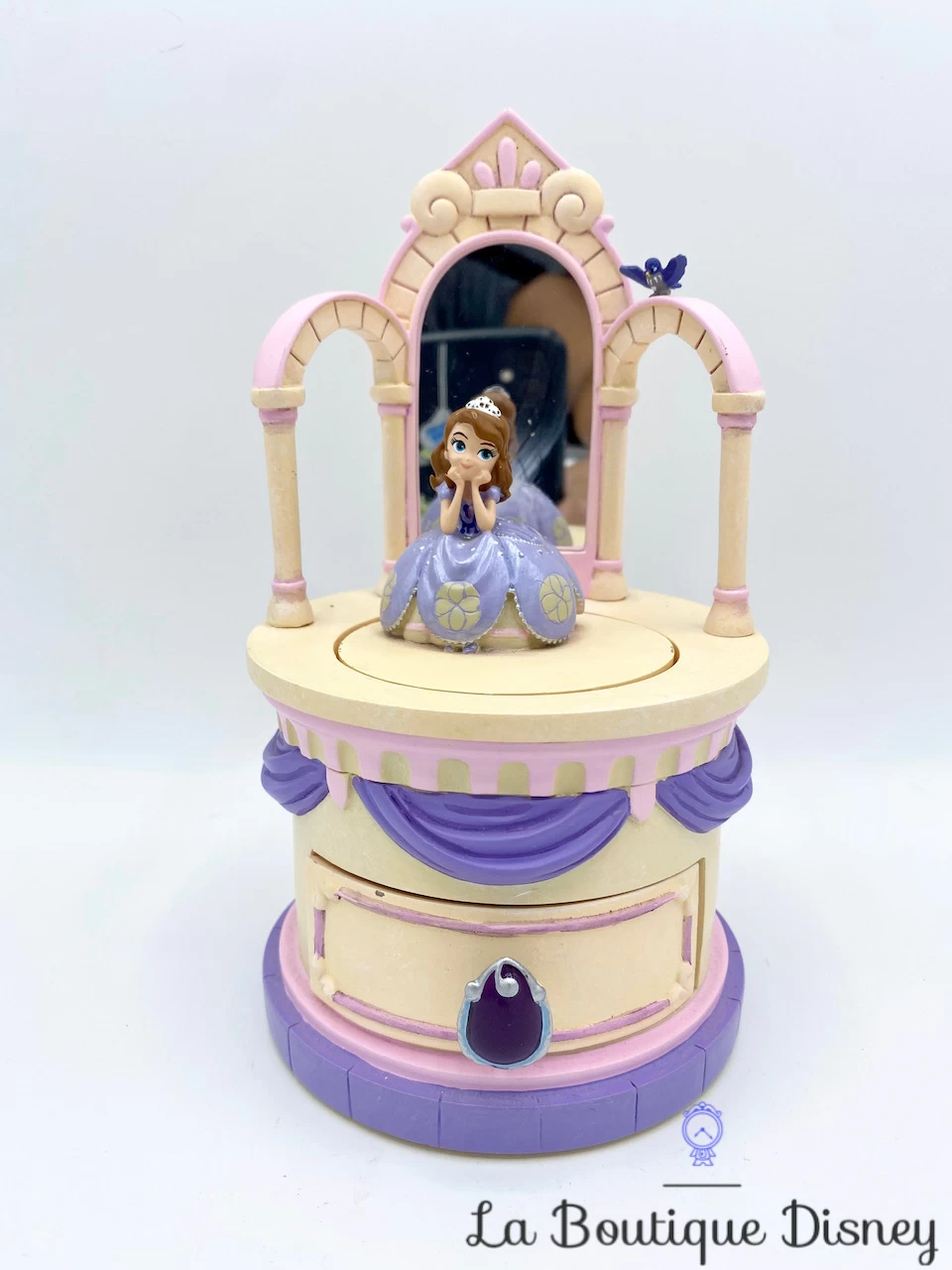 Boite à Bijoux Princesse Sofia Disney Store Résine Oiseau Miroir Violet 3 Boite à Bijoux Princesse Sofia Disney Store Résine Oiseau Miroir Violet