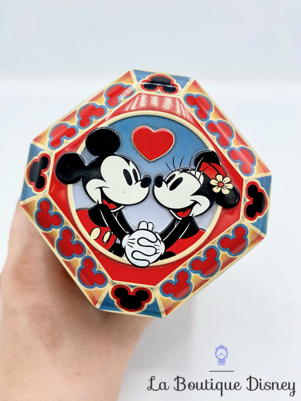 Boite Métal Mickey Minnie Mouse Disney Vintage Rouge 4 Boite Métal Mickey Minnie Mouse Disney Vintage Rouge – Image 2