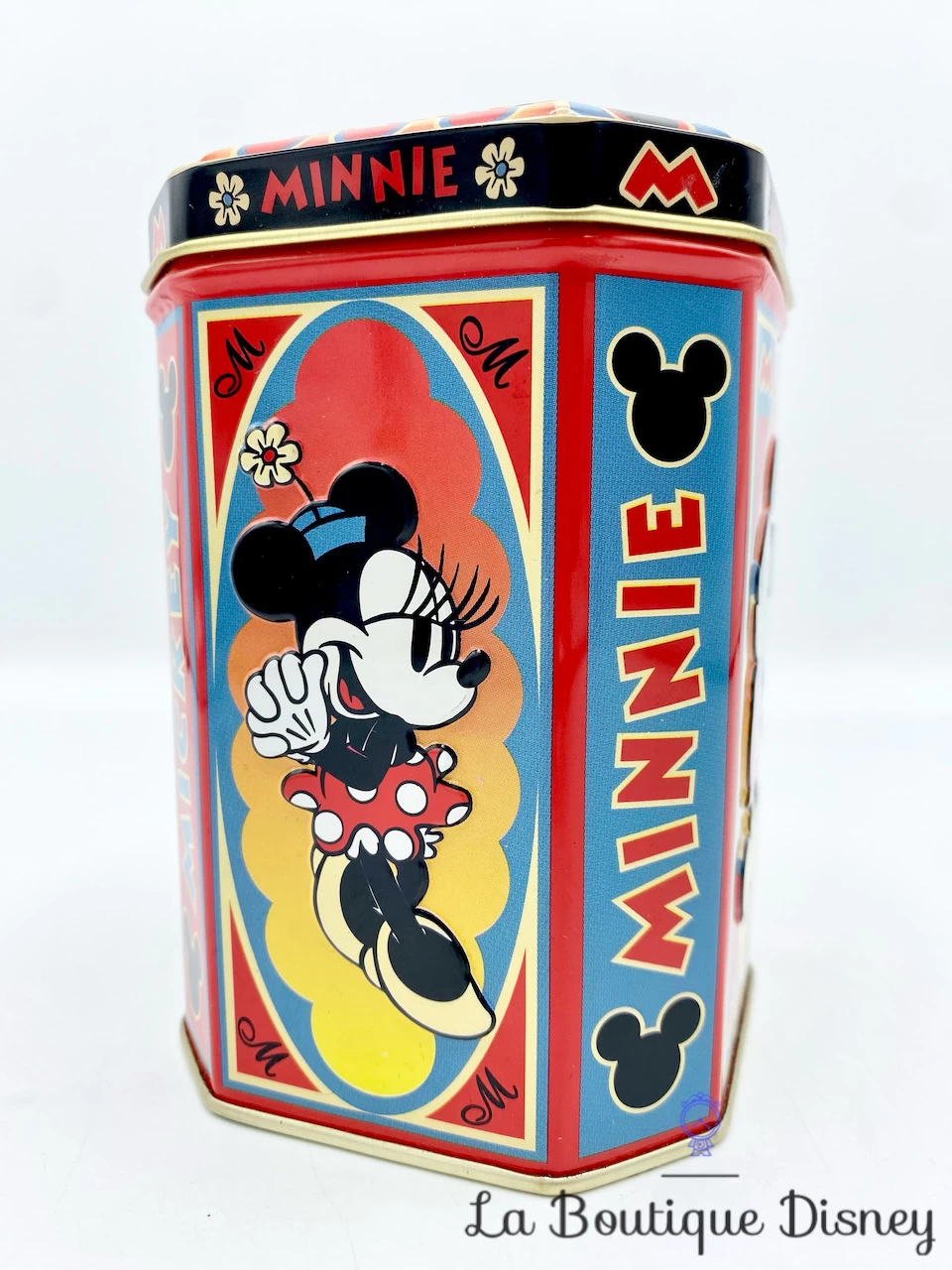 Boite Métal Mickey Minnie Mouse Disney Vintage Rouge 5 Boite Métal Mickey Minnie Mouse Disney Vintage Rouge – Image 3