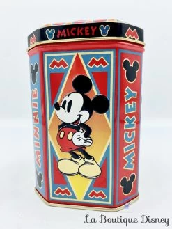 Boite Métal Mickey Minnie Mouse Disney Vintage Rouge 11 Boite Métal Mickey Minnie Mouse Disney Vintage Rouge -Poupées Soldes boite metal mickey minnie disney vintage rouge noir 4
