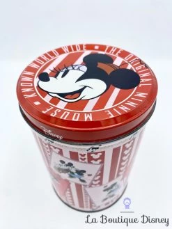 Boite Métal Minnie Mouse The Original Known World Wide Disney Jacobsens Biscuits Gâteaux Rouge -Poupées Soldes boite metal mickey minnie rouge rose disney the original known world wide 2