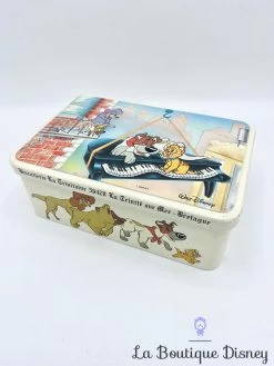Boite Métal Oliver Et Compagnie Disney La Trinitaine Gâteaux Biscuits Chat Orange Vintage