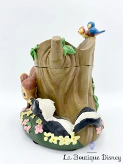 Boite Résine Bambi Disney Vintage Tronc Arbre Fleur Panpan -Poupées Soldes boite resine bambi tronc arbre disney box vintage dent 3