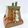Boite Résine Les Aristochats Disney Vintage Cheminée Duchesse O'Malley Marie Toulouse Berlioz -Poupées Soldes boite resine les aristochats cheminee disney box vintage dent 0