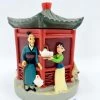 Boite Résine Mulan Disney Vintage Temple Fa Zhou Petit Frère