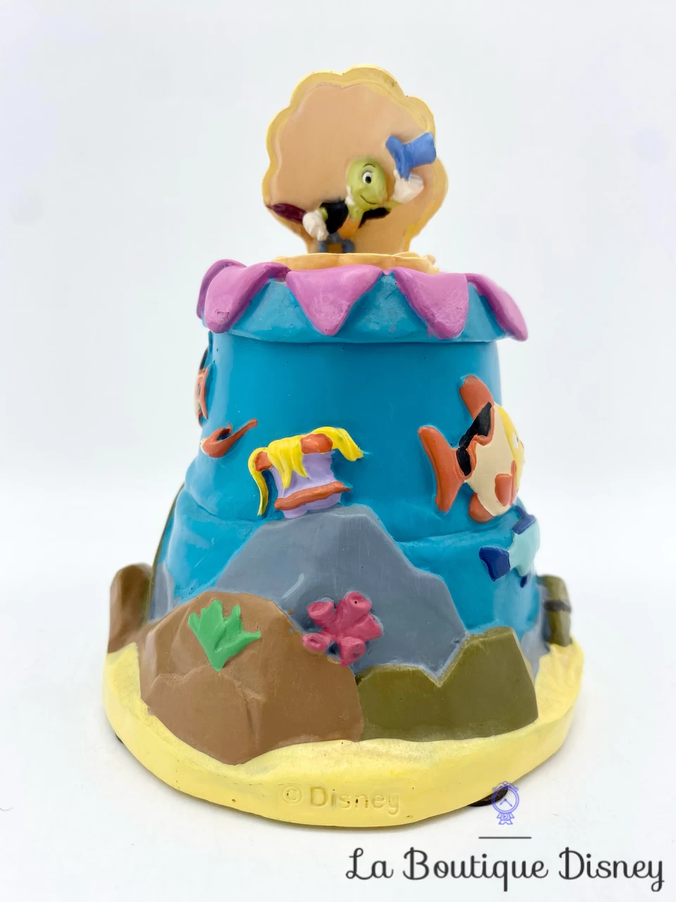 Boite Résine Pinocchio Disney Vintage Mer Océan Jiminy Cricket Poissons 4 Boite Résine Pinocchio Disney Vintage Mer Océan Jiminy Cricket Poissons – Image 2
