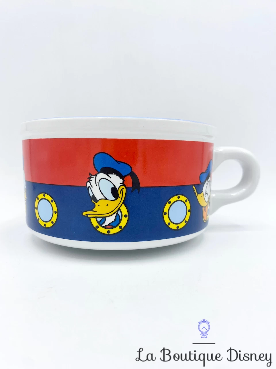 Bol Donald Duck Disney Mug Tasse Hublot Bleu Rouge Canard 5 Bol Donald Duck Disney Mug Tasse Hublot Bleu Rouge Canard – Image 3