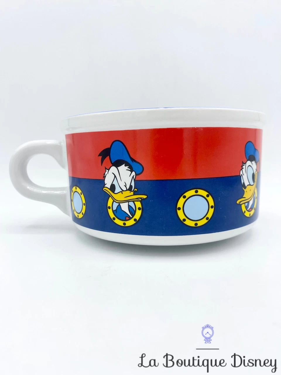 Bol Donald Duck Disney Mug Tasse Hublot Bleu Rouge Canard 3 Bol Donald Duck Disney Mug Tasse Hublot Bleu Rouge Canard