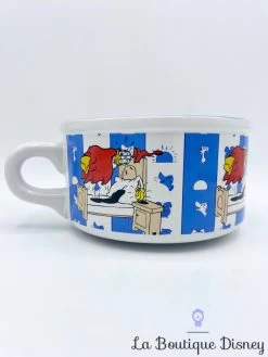 Bol Donald Duck Disney Tasse Mug Blanc Bleu Rayures Lit Réveil -Poupées Soldes bol donald reveil disney vintage tasse mug bleu rayures lit 0