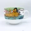 Bol Pocahontas Disney Vintage Tasse Mug John Smith Kocoum Meeko Indien Pirogue Rivière Vent