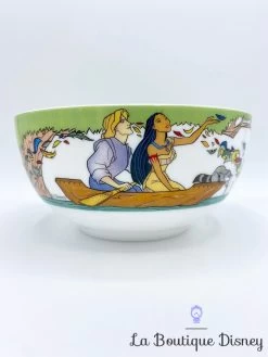 Bol Pocahontas John Smith Disney Vintage Tasse Mug Meeko Indien Pirogue Rivière Vent -Poupées Soldes bol pocahontas disney vintage barque bateau john smith 3