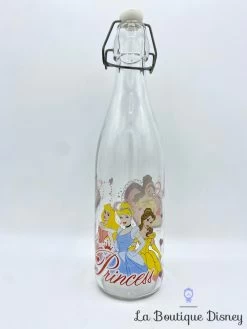 Bouteille Verre Cendrillon Aurore Belle Princess Disney Vintage Carafe
