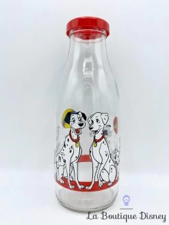 Carafe Les 101 Dalmatiens Disney Vintage Bouteille Verre