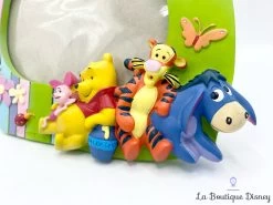 Cadre Photo Résine Winnie L'ourson Vert Disney Bourriquet Tigrou Porcinet Relief 3D -Poupées Soldes cadre photo resine winnie ourson et ses amis disney vert 1
