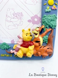 Cadre Photo Winnie L'ourson Tigrou Porcinet Disney Résine Best Friends Bleu -Poupées Soldes cadre photo winnie tigrou porcinet best friends disney bleu resine 3d 2
