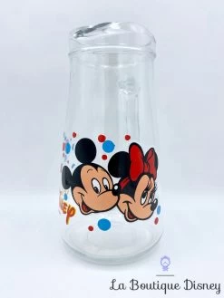 Carafe Mickey Minnie Disney Vintage Pichet Verre Eau