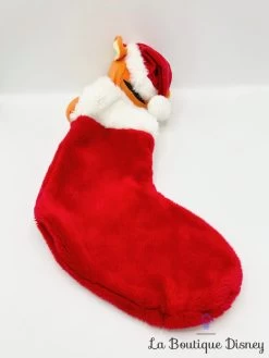Chaussette De Noël Tigrou Disney Winnie L'ourson Peluche Botte Rouge 53 Cm -Poupées Soldes chaussette noel tigrou disney winnie ourson decoration botte rouge suspension 6