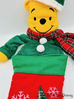 Chaussette De Noël Winnie L'ourson Disney Décoration Botte Rouge Verte 70 Cm -Poupées Soldes chaussette noel winnie ourson the walt disney company disney store vintage rouge vert botte decoration 7