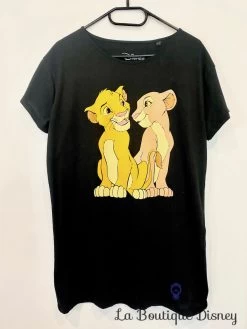 Tee Shirt Simba Nala Le Roi Lion Disney Taille S Noir Chemise De Nuit