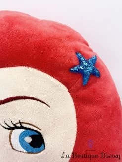 Coussin Ariel La Petite Sirène Disney Store Oreiller Princesse Visage Tête -Poupées Soldes coussin ariel la petite sirene disney store peluche tete visage 2