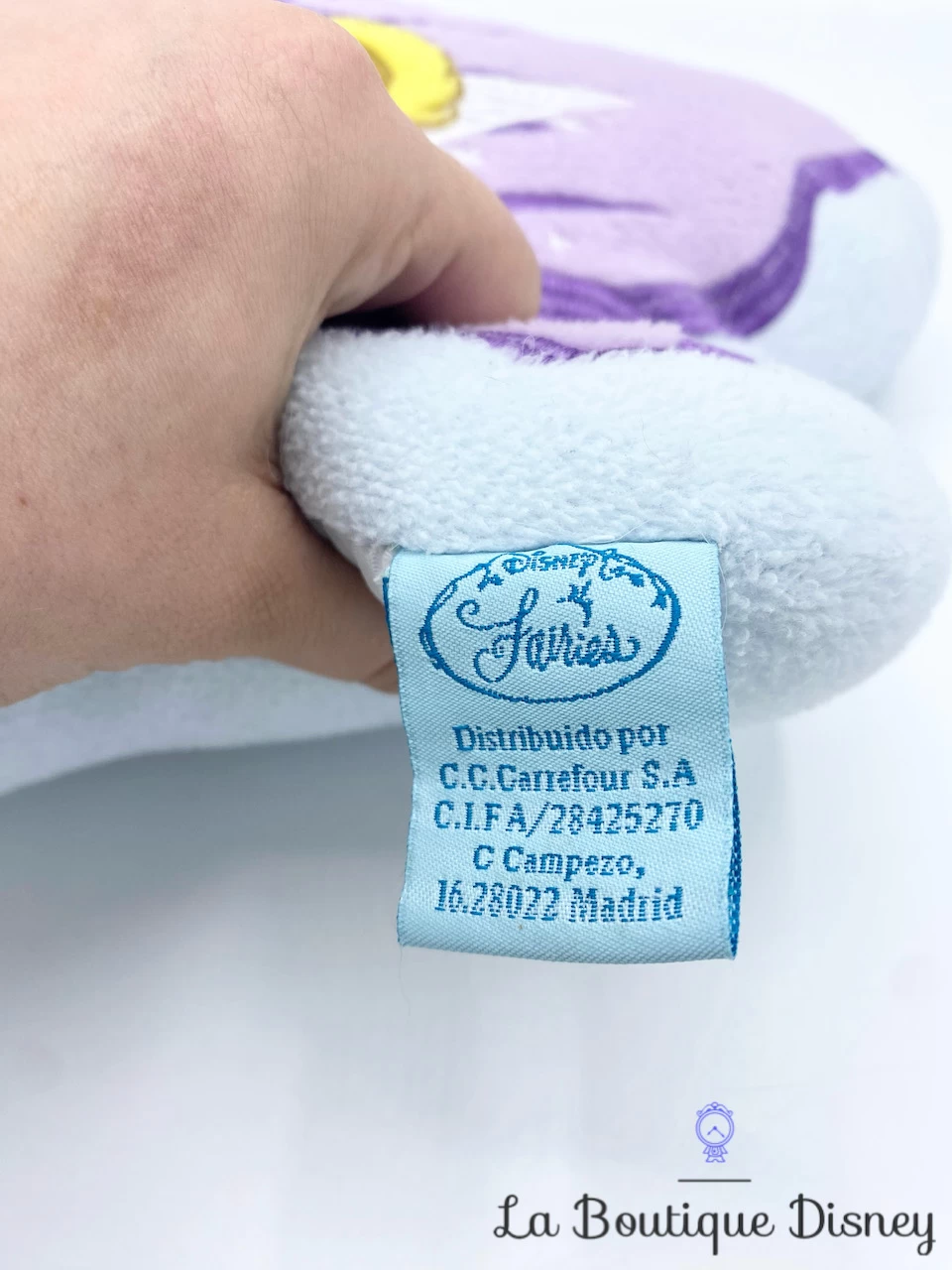 Coussin La Fée Clochette Disney Fairies Carrefour Violet Bleu Fleur 6 Coussin La Fée Clochette Disney Fairies Carrefour Violet Bleu Fleur – Image 4