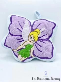 Coussin La Fée Clochette Disney Fairies Carrefour Violet Bleu Fleur