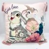 Coussin Panpan Miss Bunny True Love Disney Bambi Lapin Fleurs Rose -Poupées Soldes coussin panpan miss bunny true love disney primark rose dessin bambi 1