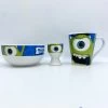 Ensemble Vaisselle Bob Razowski Monsters University Disney Total Bol Tasse Coquetier Monstres Academy -Poupées Soldes ensemble coquetier tasse bob razowski monsters university disney total monstres cie academy vaisselle 2