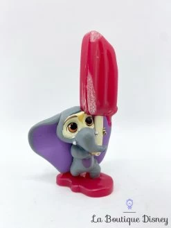 Figurine Finnick éléphant Zootopie Disney Store Playset Glace Rouge 8 Cm