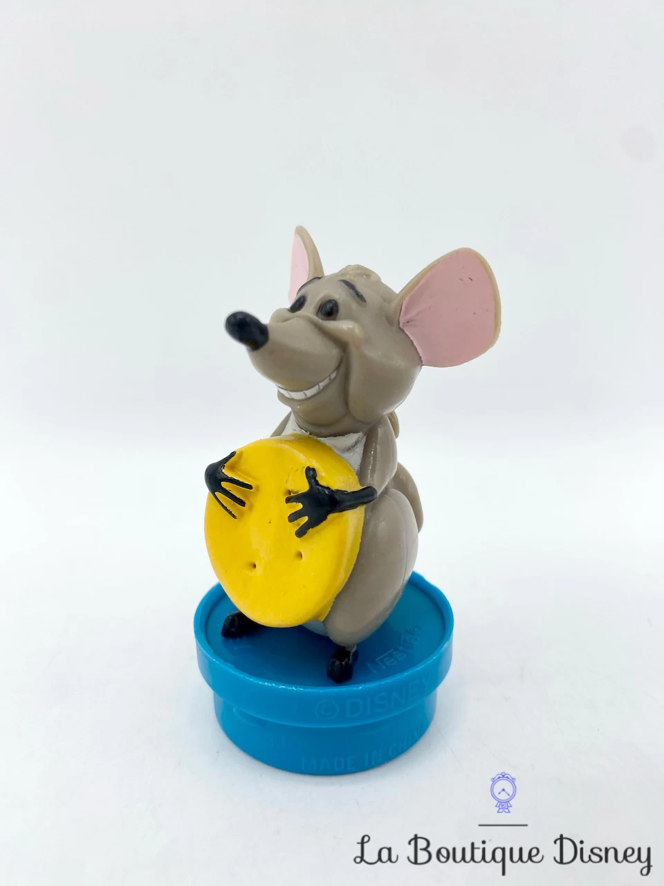 Figurine Roquefort Les Aristochats Disney Bouchon Smarties Souris Grise Vintage 7 Cm 4 Figurine Roquefort Les Aristochats Disney Bouchon Smarties Souris Grise Vintage 7 Cm – Image 2