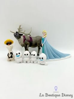 Figurines Elsa Olaf Sven Snowgies Disney La Reine Des Neiges Plastique 10 Cm