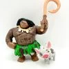 Figurines Maui Pua Disney Vaiana La Légende Du Bout Du Monde Demi Dieu Tatouages 11 Cm -Poupées Soldes figurines maui pua disney vaiana tatouages cochon 1