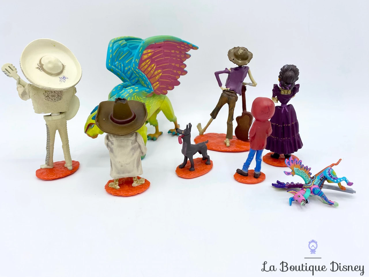 Figurines De Luxe Playset Coco Disney Store Miguel Dante Hector Ernesto Imelda Pepita 6 Figurines De Luxe Playset Coco Disney Store Miguel Dante Hector Ernesto Imelda Pepita – Image 4