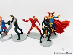 Figurines Playset Marvel Avengers Deluxe Disney Store Ensemble De Jeu -Poupées Soldes figurines playset deluxe marvel avengers disney store super heros coffret 4