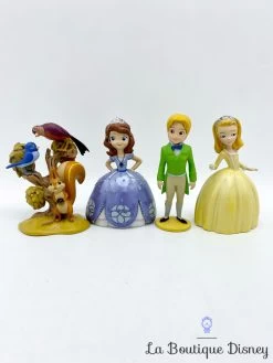 Figurines Playset Princesse Sofia Disney Princesse Amber James écureuil Oiseaux