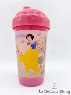 Gourde Apprentissage Aurore Blanche Neige Disney Gobelet Plastique Couvercle Princesses Rose -Poupées Soldes gobelet apprentissage princesses aurore blanche neige disney rose plastique verre 2