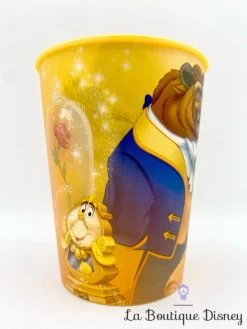 Gobelet La Belle Et La Bête Disney Fun House Verre Jaune Plastique -Poupées Soldes gobelet la belle et la bete disney fun house plastique jaune verre 2