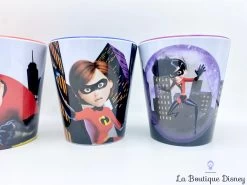 Gobelets Les Indestructibles Disney Store Verre Plastique Monsieur Indestructible Elastigirl Flèche Violette -Poupées Soldes gobelet les indestructibles disney store verre plastique personnages 2