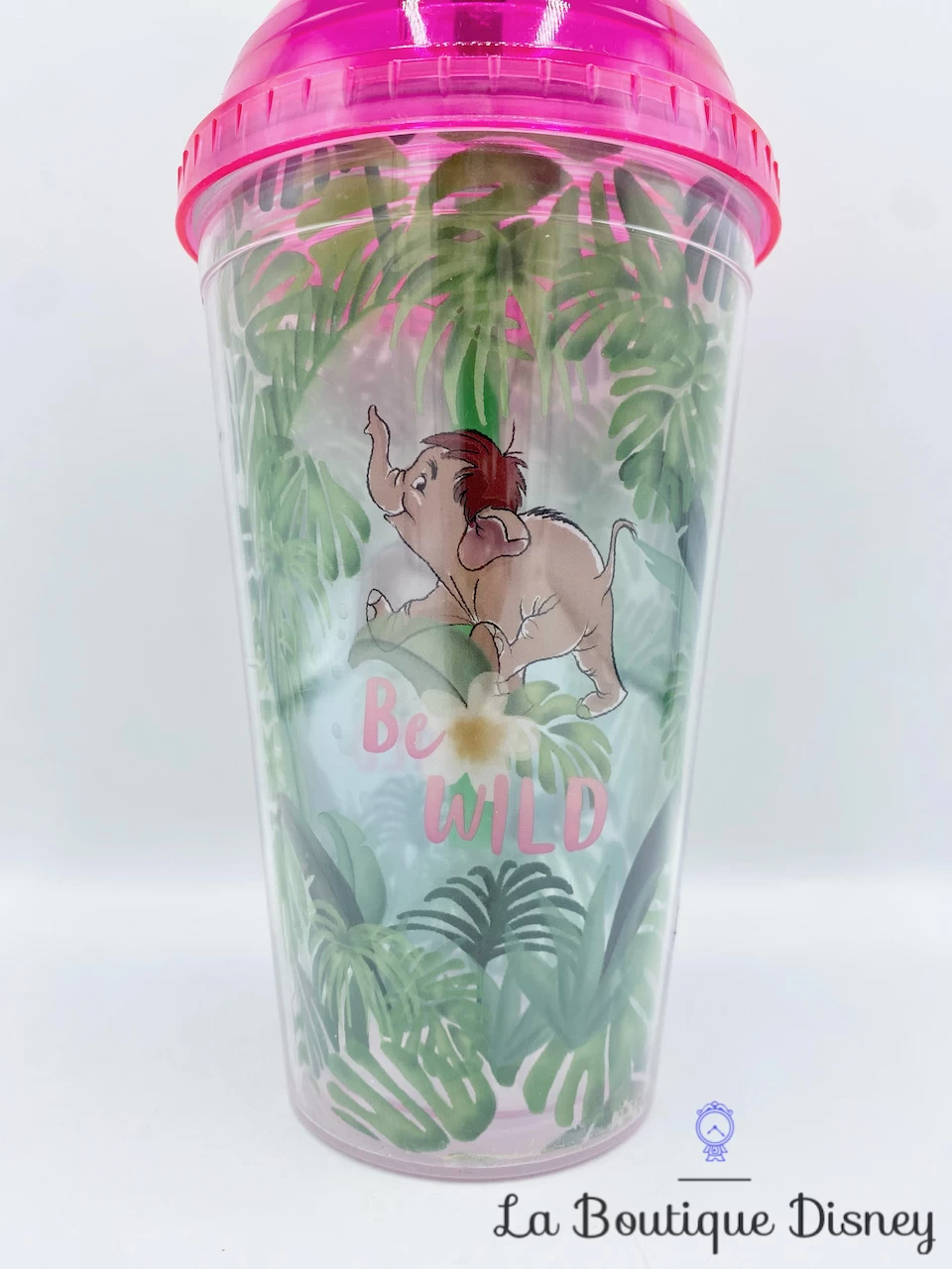 Gobelet Paille Junior Éléphant Le Livre De La Jungle Disney Verre Plastique Be Wild Vert Rose 5 Gobelet Paille Junior Éléphant Le Livre De La Jungle Disney Verre Plastique Be Wild Vert Rose – Image 3
