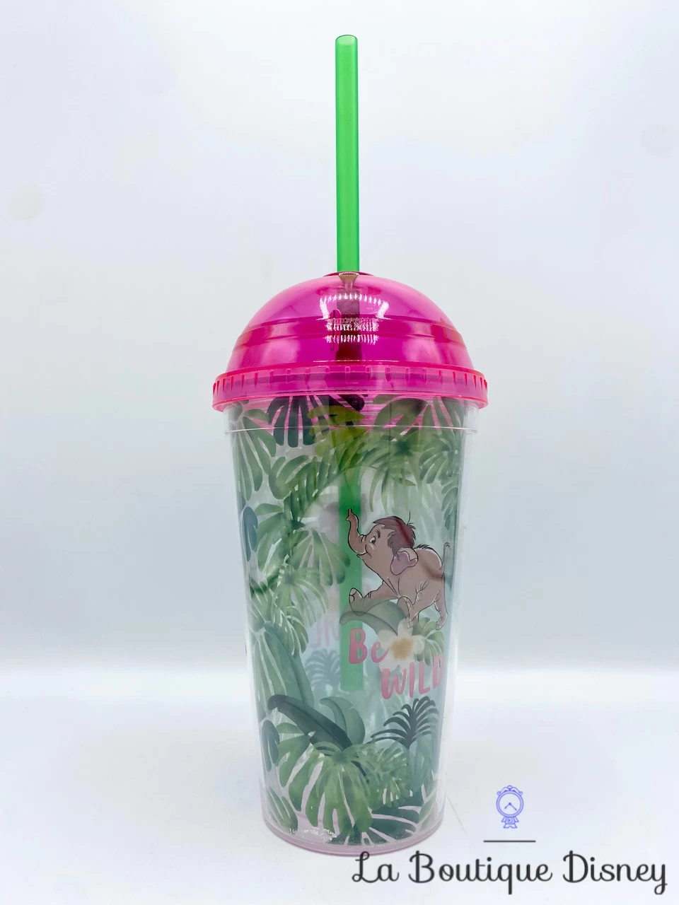 Gobelet Paille Junior Éléphant Le Livre De La Jungle Disney Verre Plastique Be Wild Vert Rose 4 Gobelet Paille Junior Éléphant Le Livre De La Jungle Disney Verre Plastique Be Wild Vert Rose – Image 2