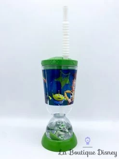Gobelet Paille Toy Story Disney Store Verre Plastique Vert Buzz Woody Rex -Poupées Soldes gobelet paille toy story disney store verre plastique woody buzz figurine flotte 2