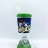 Gobelet Paille Toy Story Disney Store Verre Plastique Vert Buzz Woody Rex -Poupées Soldes gobelet paille toy story disney store verre plastique woody buzz figurine flotte 3