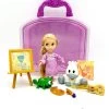 Ensemble De Jeu Coffret Mini Poupée Raiponce Animators Collection Disney Store Valise