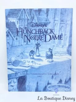 Lithographie Le Bossu De Notre Dame Exclusive Commemorative Disney Store 1997 The Hunchback Of Notre Dame Affiche -Poupées Soldes litographie le bossu de notre dame disney store exclusive hunchback notre dame 1997 dessin tableau impression 2