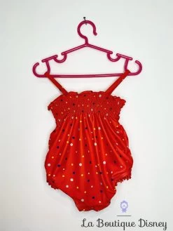 Maillot De Bain Une Pièce Minnie Mouse Disney Baby By Disney Store Taille 9-12 Mois Rouge Pois Whope -Poupées Soldes maillot de bain minnie mouse disney store rouge pois