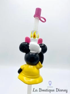 Paille Minnie Mouse Disney Plastique Relief 3D 35 Cm -Poupées Soldes paille minnie mouse disney plastique noeud rose 0